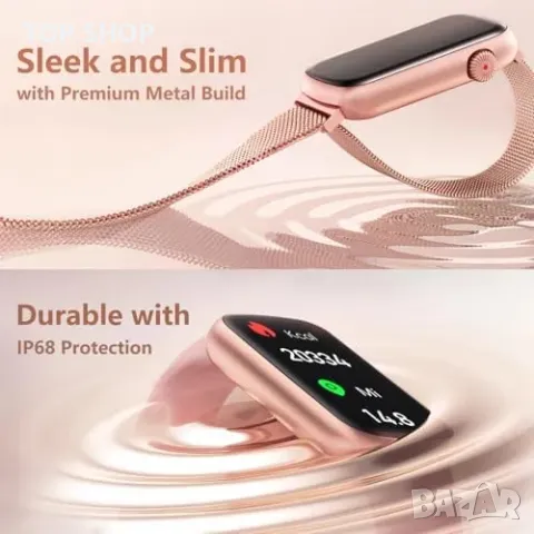 Нов Смарт часовник FITVII с пулс и сън монитор, 7 спортни режима, снимка 2 - Смарт гривни - 49321259