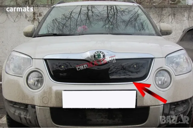 Зимен дефлектор (протектор) за решетка HЕКО за Skoda Yeti (2009-2013)