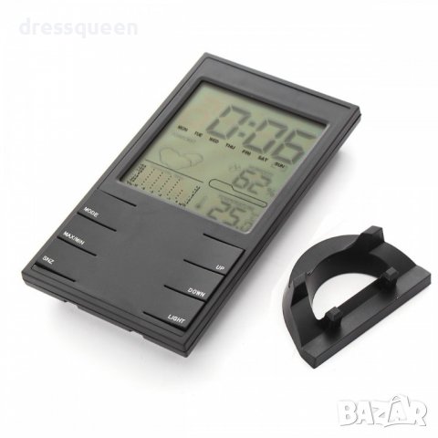 3220 Стаен часовник с термометър, влагомер и календар, снимка 5 - Други стоки за дома - 37379977