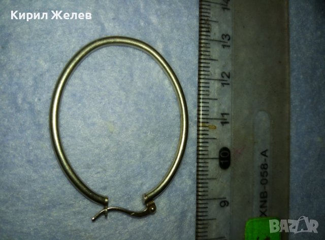ГОЛЯМА СРЕБЪРНА КЛАСИЧЕСКИ СТИЛЕН АРТ МОДЕЛ ОБЕЦА СРЕБРО 925 ОБИЦА 40149, снимка 5 - Обеци - 42450893