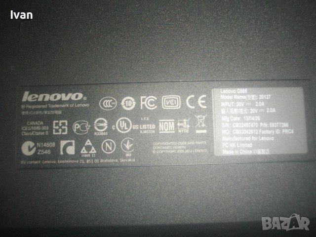 Lenovo G585-Почти Нов 15,6" Лаптоп Леново-С Чанта/Зарядно-Без Операционна Система, снимка 5 - Лаптопи за дома - 44336275