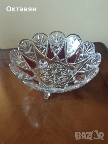 Кристална фруктиера, бонбониера, снимка 8 - Аксесоари за кухня - 53926225