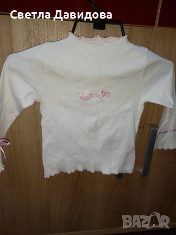 Детски блузи с дълъг ръкав за момиче, размер 104/110 см, снимка 3 - Детски Блузи и туники - 38246955