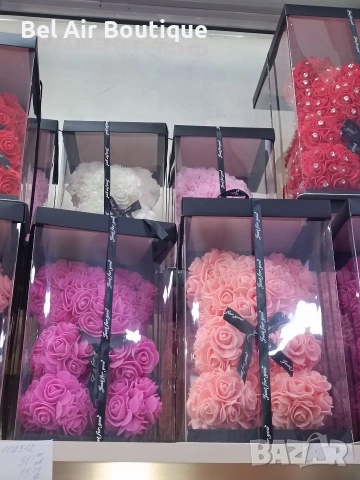 Мече от рози, мечета от рози, подарък за жена, снимка 6 - Други - 54364930