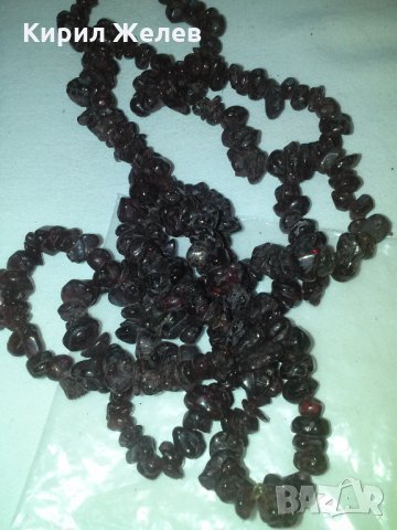 КОЛИЕ НАТУРАЛЕН ТЪМНО-ЧЕРВЕН ГРАНАТ РЯДКО 71611, снимка 9 - Колиета, медальони, синджири - 29546529