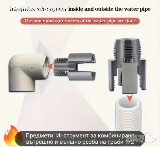 Многофункционален Метален Инструмент за 1/2 и 3/4, снимка 6 - Други инструменти - 50535101