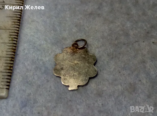 РЪЧНО ОРНАМЕНТИРАН АРТ ПЕНДАНТ ЧЕТИРИЛИСТНА ДЕТЕЛИНА СРЕБРО 925 с ФАСЕТИРАНО КРИСТАЛЧЕ 41974, снимка 8 - Колиета, медальони, синджири - 49757607