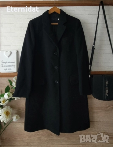 Ново черно палто ALBERTO ASPESI , снимка 10 - Палта, манта - 51863596