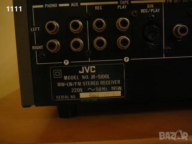 JVC    JR-S100L, снимка 7 - Ресийвъри, усилватели, смесителни пултове - 56503388