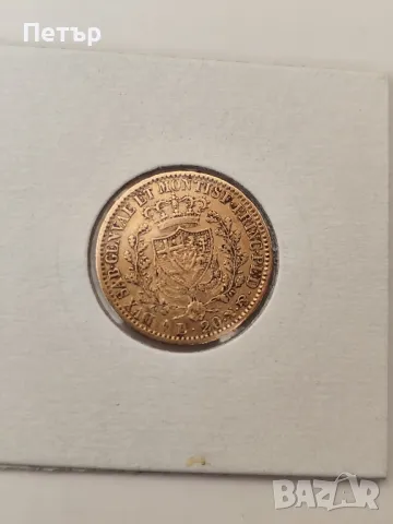 20 лири Сардиния 1826 година Карло Феличе, снимка 2 - Нумизматика и бонистика - 48745521