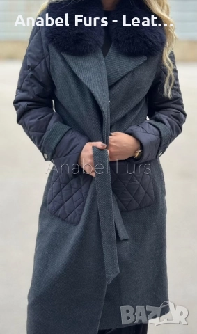 Дамски палта естествена кожа и естествен косъм, снимка 11 - Якета - 37512393