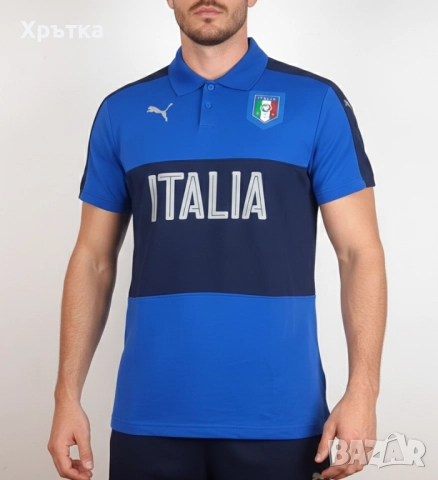 Puma Italy - Оригинална мъжка тениска с яка размер XL