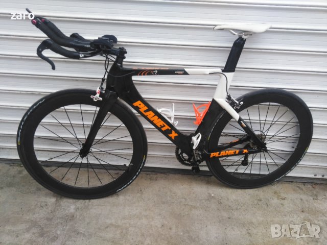 Продавам карбонов шосеен ТТ велосипед Planet X , снимка 1 - Велосипеди - 39538380