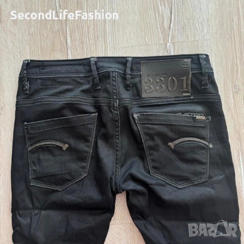Дамски дънки с ниска талия G-Star Raw Bexter, черни, стеснени, размер W27 L32, снимка 4 - Дънки - 53047178