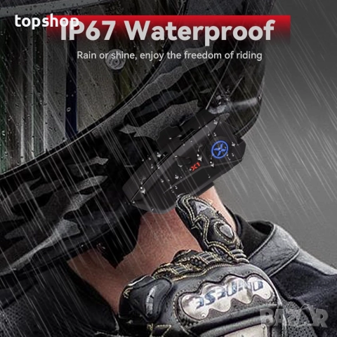 Нов интерком за каска XGP X1 Bluetooth слушалки с V5.3 с гласов асистент, 40 мм високоговорители..., снимка 5 - Аксесоари и консумативи - 51716842