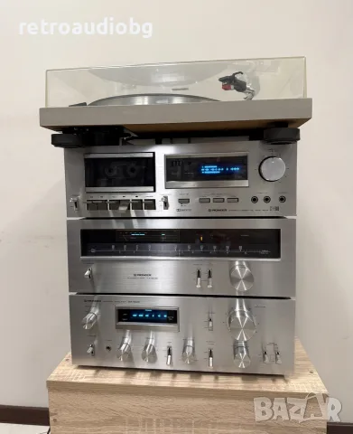 🔈Ретро аудио сет PIONEER синя серия - усилвател, тунер, дек, грамофон + опция тонколони🔈, снимка 2 - Аудиосистеми - 56163968