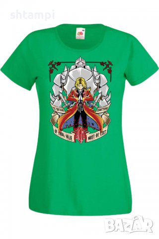 Дамска тениска Аниме Манга Fullmetal Alchemist Edward Elric,Анимация,игра,Празник,Повод., снимка 7 - Тениски - 38059393