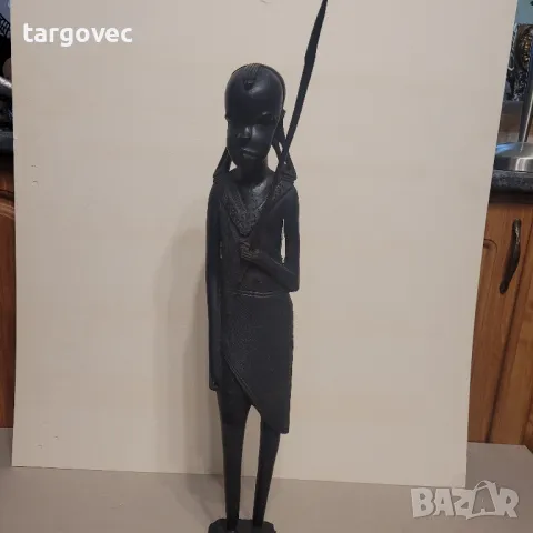 африканска фигура статуетка от абанос, снимка 3 - Статуетки - 47417889