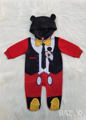 Бебешки ромпър Мики Маус 12-18 месеца , снимка 6 - Бебешки гащеризони - 49633341