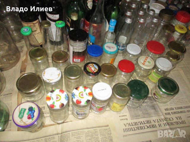 Бутилки с винтови и пластмасови капачки и с тапи разнообразни в отлично състояние, снимка 8 - Буркани, бутилки и капачки - 34413748