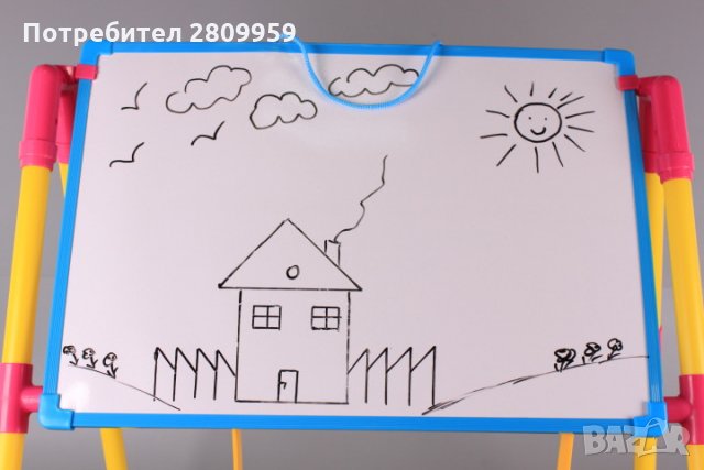 Дъска за писане и рисуване, с 2 лица, снимка 6 - Образователни игри - 30171719