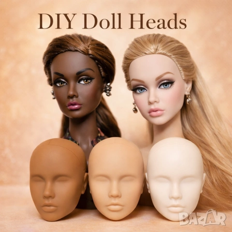 Комплект 6 броя DIY глави молд Poppy Parker / Integrity Toys