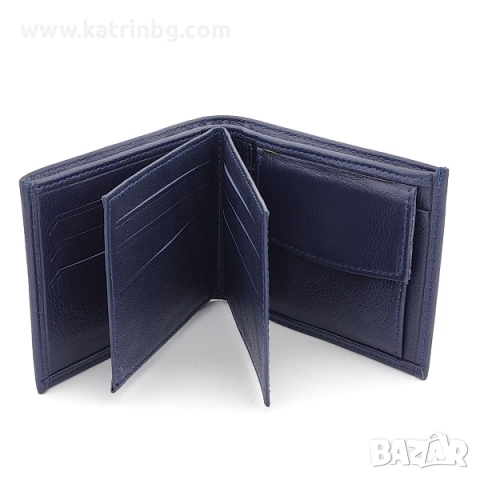Подарък за мъж – чанта и портфейл в синьо | Подаръчен комплект от естествена кожа, снимка 6 - Подаръци за мъже - 52414546