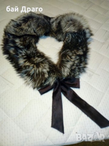 Яка-наметка от сребърна лисица, снимка 2 - Палта, манта - 30870722