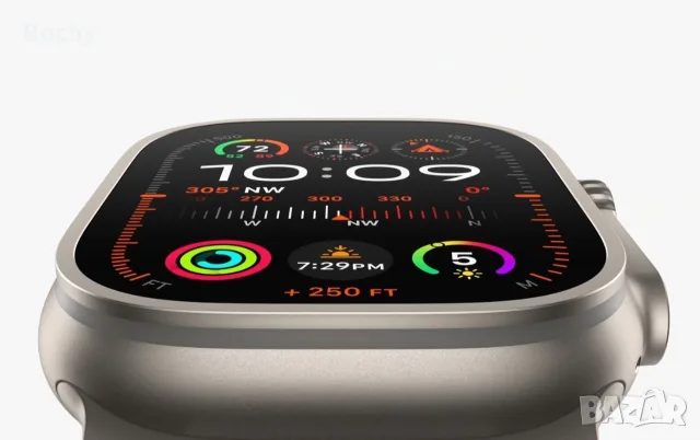 Apple Watch Ultra 1st Gen, 49mm, Titanium, GPS + Cellular, 86% батерия, оригинална каишка и зарядно