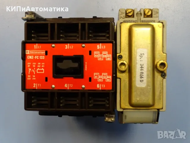 контактор Telemecanique CN2-FC133 3-phase contactor 80A 48VAC/50Hz, снимка 2 - Резервни части за машини - 49284218