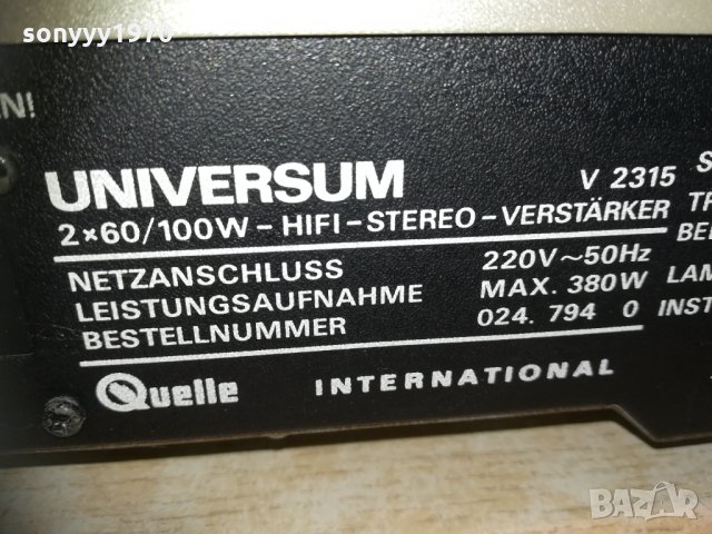 universum hifi ampli 1803211213 &, снимка 10 - Ресийвъри, усилватели, смесителни пултове - 32207497