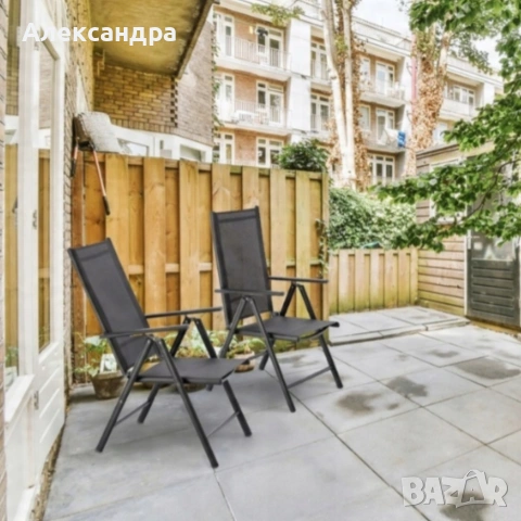 Сгъваем стоманен стол с регулиране на облегалката - издръжливост и елегантен дизайн, снимка 6 - Столове - 53907328