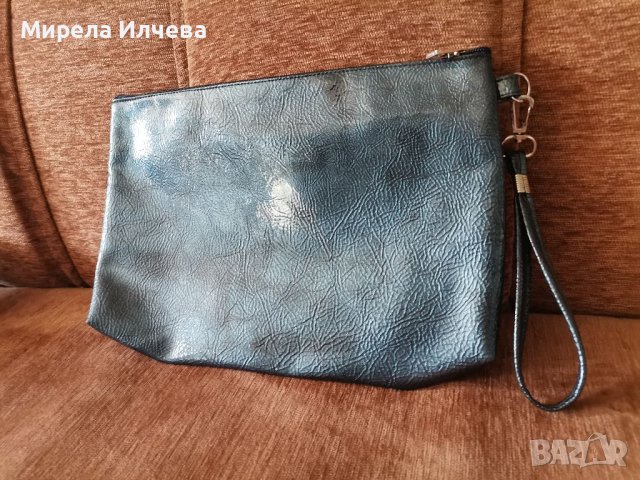 Дамска синя малка чанта, снимка 2 - Чанти - 40794880