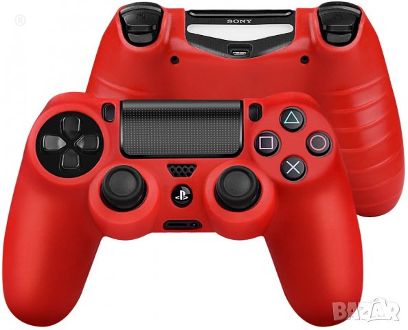 PS4 Силиконов бъмпер за DUALSHOCK®4 контролер в син цвят, снимка 3 - PlayStation конзоли - 30888271
