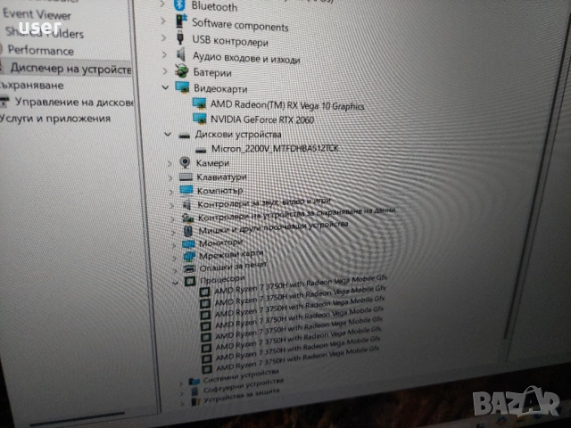 Геймърски лаптоп Asus TUF Gaming FX505DV 16GB RAM DDR4 Nvidia RTX 2060 6GB 512GB SSD Ryzen 7 3750H, снимка 8 - Лаптопи за игри - 53263327