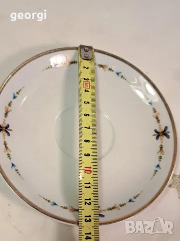 немски порцеланов двоен сет за кафе с цветя 7/4, снимка 4 - Сервизи - 49839978