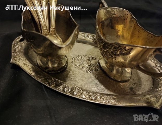 Сосиера с лъжички , снимка 5 - Антикварни и старинни предмети - 34465957