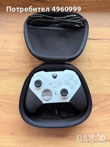 Като Нов! Контролер Microsoft-Xbox Elite Controller Series 2 Core Бял, снимка 2 - Аксесоари - 56239572
