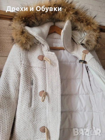 Зимно яке с естествен косъм и гъши пух , снимка 11 - Якета - 52168421