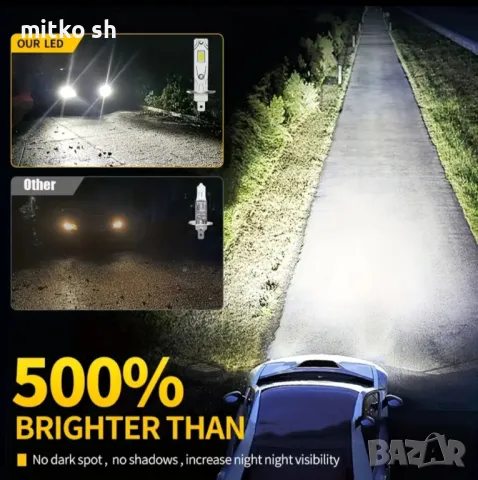 H1 Led автомобилни крушки, снимка 9 - Аксесоари и консумативи - 50072560