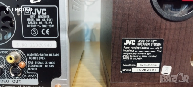 Мини система JVC fs-y1, снимка 7 - Аудиосистеми - 53929908