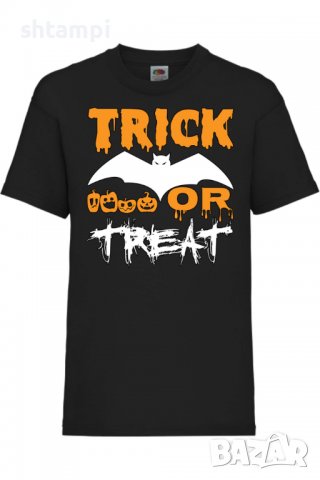 Детска тениска Trick Or Treat 1,Halloween,Хелоуин,Празник,Забавление,Изненада,Обичаи,