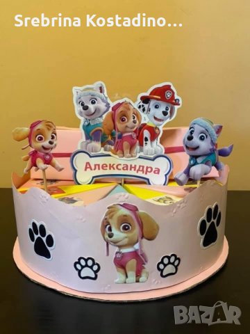 Картонена торта “Пес Патрул”, снимка 3 - Други - 33238198