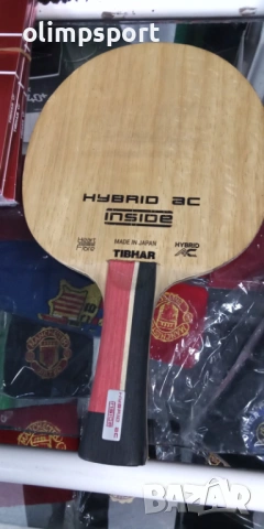 дърво за тенис на маса tibhar hybrid ac inside дръжка конкав нападателно висок клас с карбон