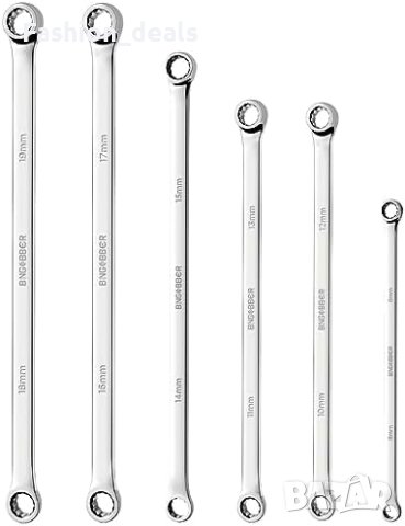 Нов Дълъг комплект гаечни ключове 8мм-19мм Дом Майстор