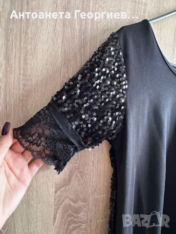 Рокля с пайети, снимка 3 - Рокли - 49978034