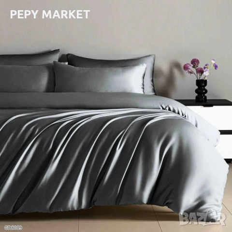 Луксозен комплект от висококачествен памучен сатен Комплектът е от 4 части и съдържа: 1 бр. долен ча, снимка 15 - Спално бельо - 51434547