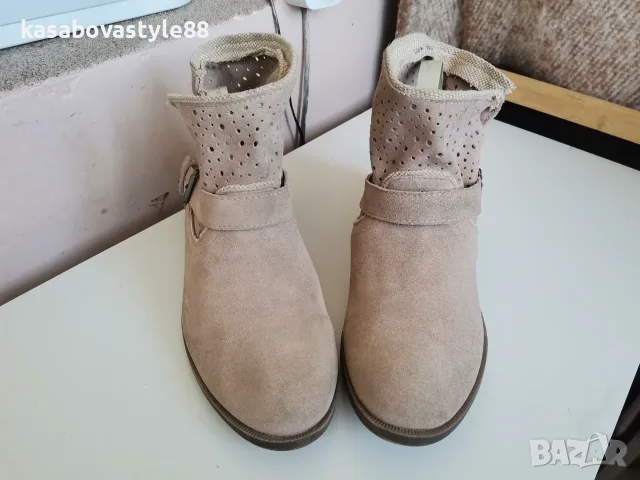 Дамски боти Blue Motion 39 н. Естествен велур , снимка 12 - Дамски боти - 56161016