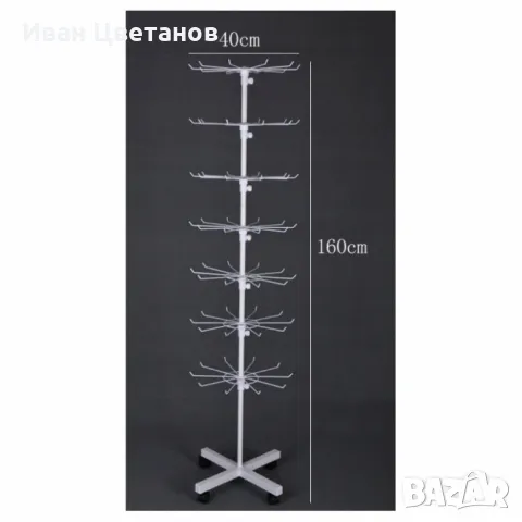 Метален въртящ се стелаж – практично и стилно решение за съхранение, снимка 2 - Други стоки за дома - 49225606