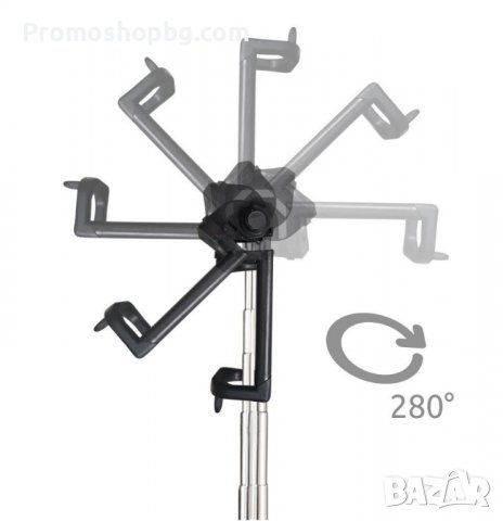 Селфи стик Izoxis, трипод, монопод 3в1 с Bluetooth + дистанционно, снимка 3 - Селфи стикове, аксесоари - 40073846